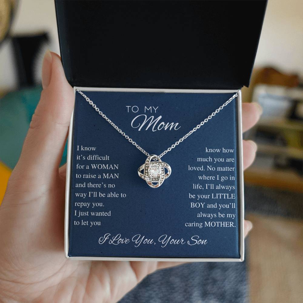 Everlasting Bond: Son's Tribute Necklace to His Mom