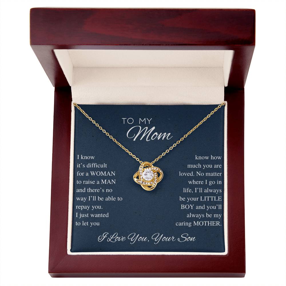 Everlasting Bond: Son's Tribute Necklace to His Mom