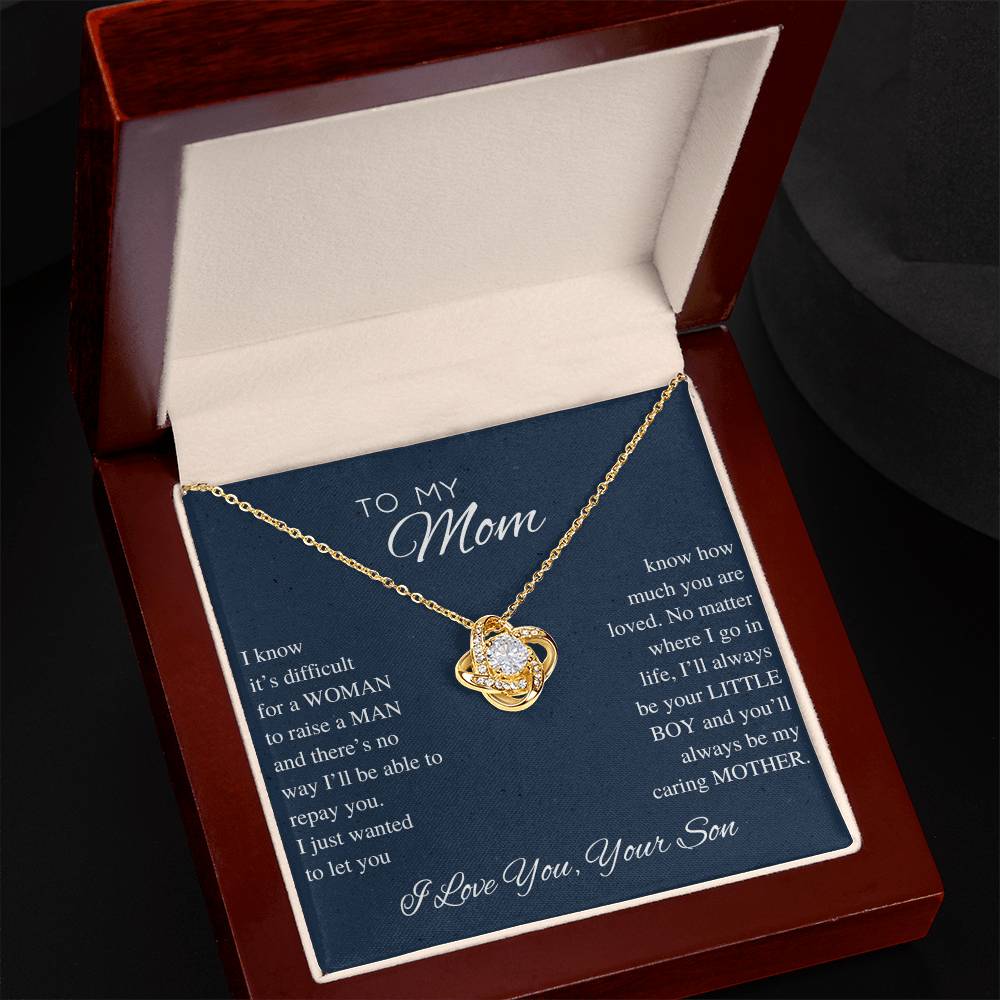 Everlasting Bond: Son's Tribute Necklace to His Mom