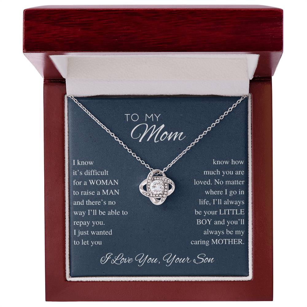 Everlasting Bond: Son's Tribute Necklace to His Mom