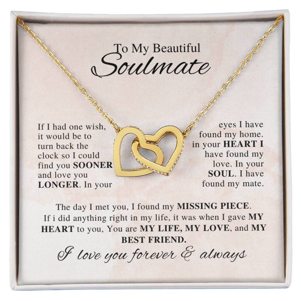 Whisper of the Heart: To My Beautiful Soulmate Necklace