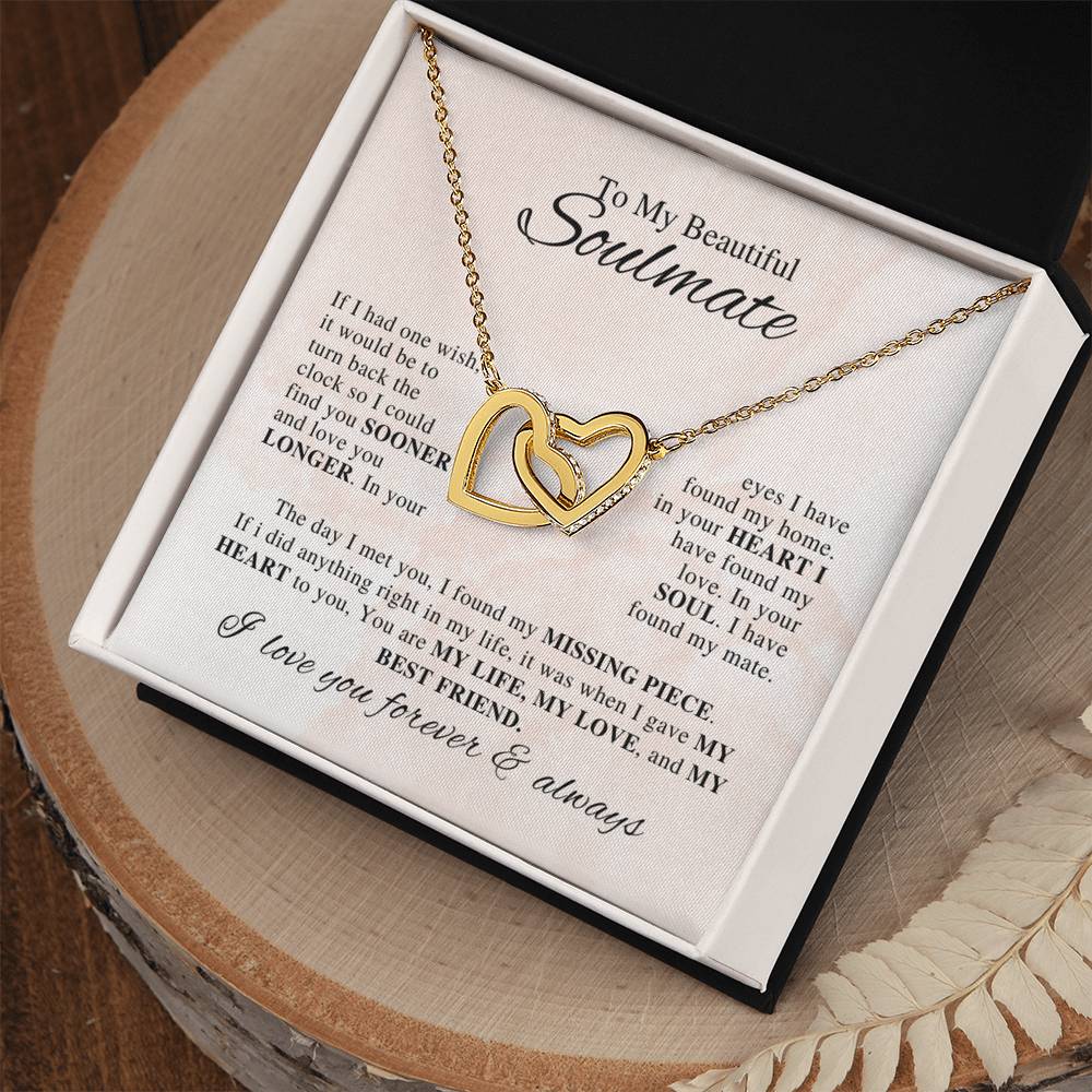 Whisper of the Heart: To My Beautiful Soulmate Necklace