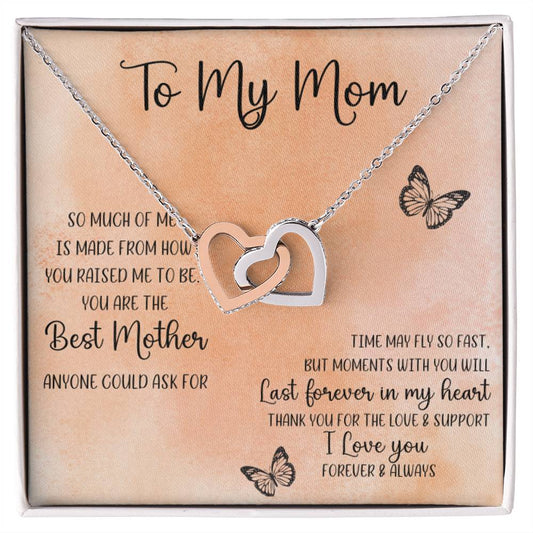 Eternal Love: Intertwined Heart Necklace - A Meaningful Mother's Day Gift