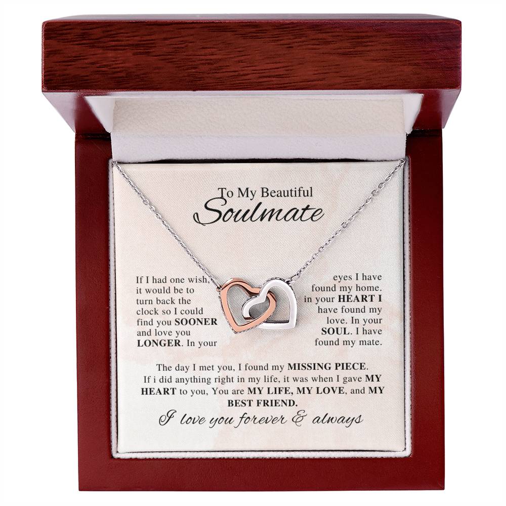 Whisper of the Heart: To My Beautiful Soulmate Necklace