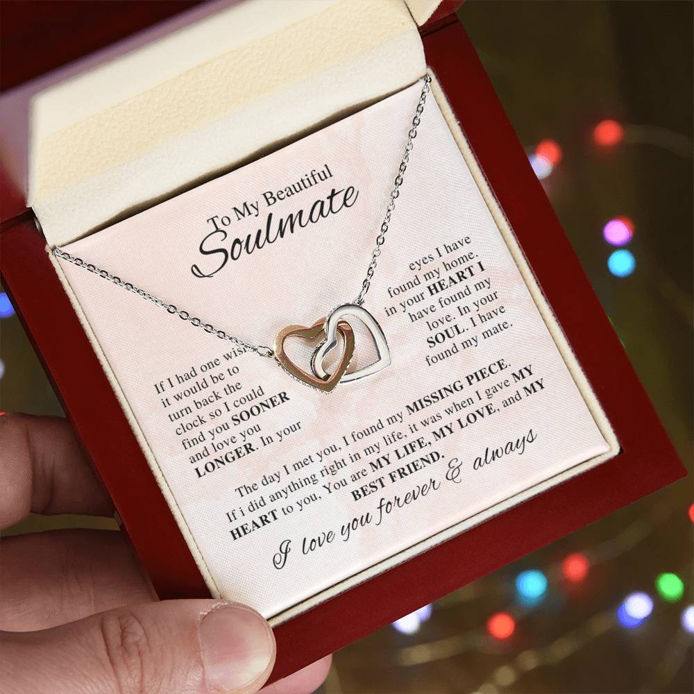 Whisper of the Heart: To My Beautiful Soulmate Necklace